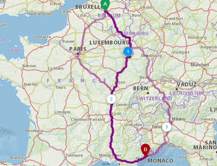 reizen naar frankrijk vanuit belgie